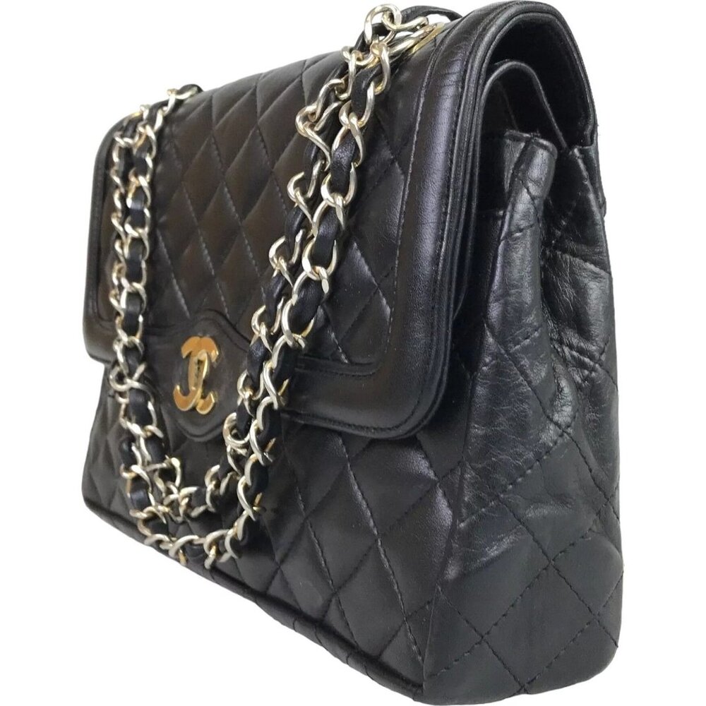 3481160AH (S6) Chanel Shoulder Bag Diana Matelasse CC Logo Black Leather - Picture 5 of 13